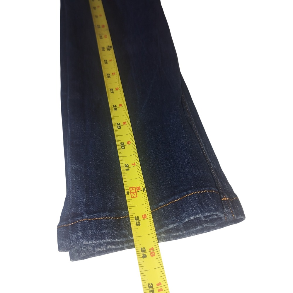 Fendi Roma Girls Dark Wash Slim Leg Jeans Embroidered Logo Back Pocket Size 12A - Picture 13 of 15